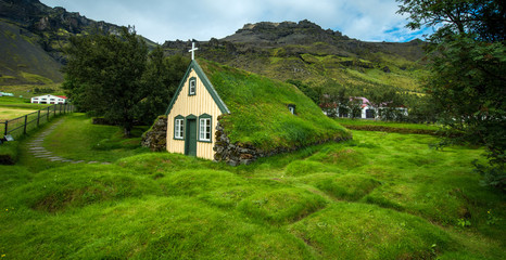 Fototapeta na wymiar Hofskirkja church, Iceland