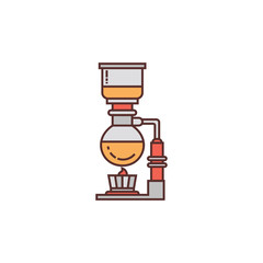 Coffee maker icon vector logo illustration