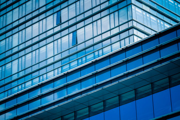 Fototapeta na wymiar Close-Up of Modern Office Buildings in city of China..