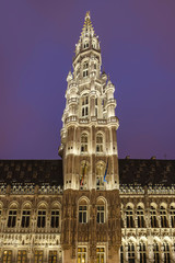 Fototapeta premium Town Hall in Brussels, Belgium.