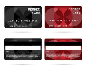 member card, business VIP card, design for privilege member,vector