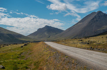 The road between Hofn and Egilsstadir, Iceland