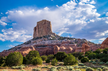 Fototapeta na wymiar Picturesque landscapes of Arizona, Rocks-Monuments. Journey through the US Reserves