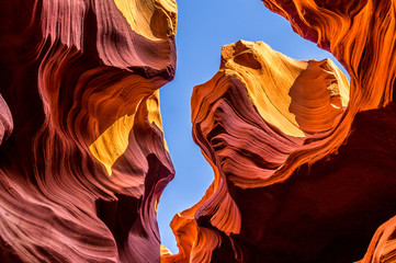 Natural beauty of nature in Antelope Canyon, Arizona, USA