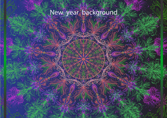 happy new year greeting background vector illustration
