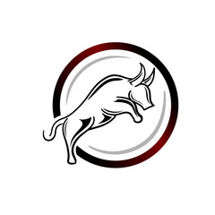 Obraz premium Circle Jump Bull