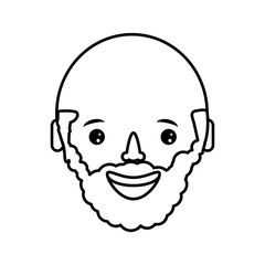 man  face  vector illustration
