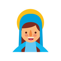 blessed holy virgin mary christmas celebration icon