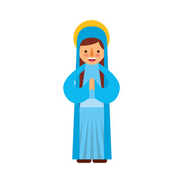 blessed holy virgin mary christmas celebration icon