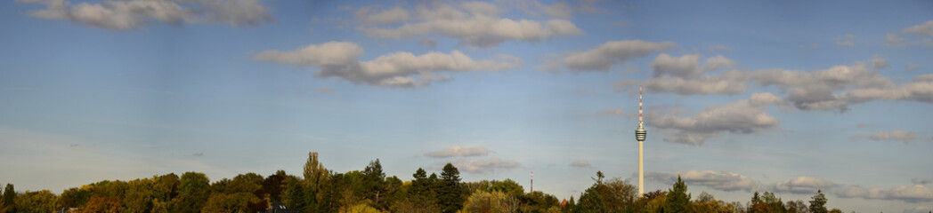 Obraz premium Fernsehturm Stuttgart Panorama