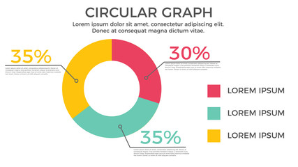 Circular Graph Infographic Element