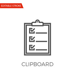 Clipboard Vector Icon