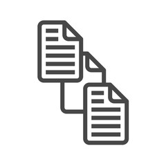 File Exchange Thin Line Vector Icon