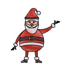 Santa claus cartoon icon vector illustration graphic design