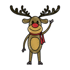 Fototapeta premium Christmas elf cartoon icon vector illustration graphic design