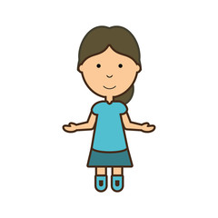 cartoon girl icon