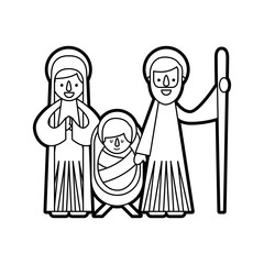 christmas nativity scene holy family jesus mary and joseph