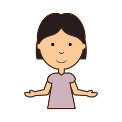 cartoon girl icon