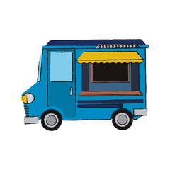 Ice cream van icon vector illustration graphic design