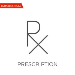 Prescription Vector Icon