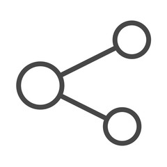 Share Thin Line Vector Icon