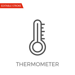 Thermometer Vector Icon