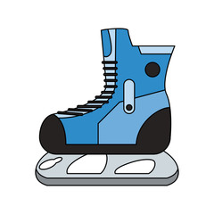 ice skates winter sports related icon image vector illustration design 