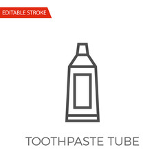 Toothpaste Tube Vector Icon