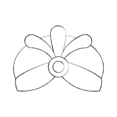 cartoon hat with jewelry king icon