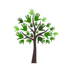 Obraz premium Tree symbol, Tree icon 