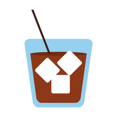 dark cocktail drink icon image vector illustration design 