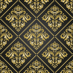 Classic seamless vector golden pattern. Traditional orient ornament. Classic vintage background