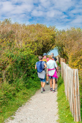 randonneurs dans les chemins