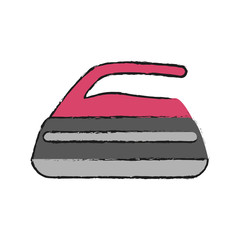 Smoothing iron isolated icon vector illustration graphic design