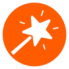 magic wand circle icon