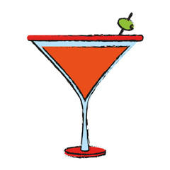 Cocktail night drink icon vector illustration graphic design