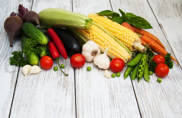 Fresh summer vegetables