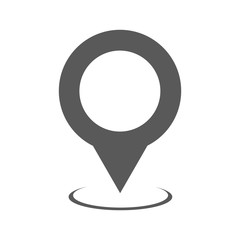 Map pointer icon vector simple