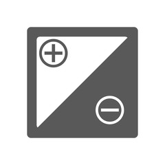 Accumulator icon vector simple