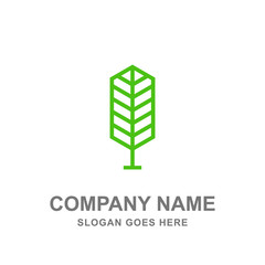 Green Tree Plant Nature Agriculture Logo Vector 