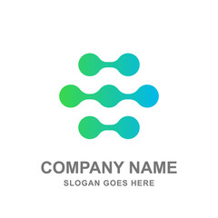 Network Technology Computer Logo Vector 