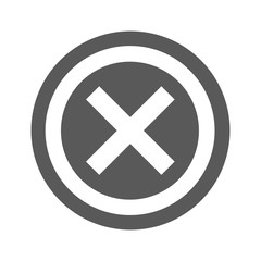 Not icon vector simple