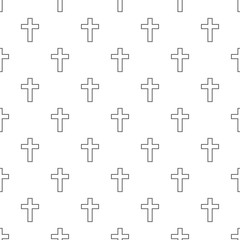 Obraz premium Catholic cross pattern seamless