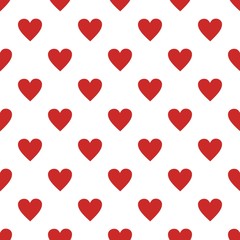 Red heart pattern seamless