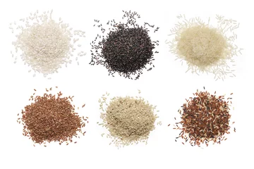 Fotobehang Set of various rice © Svetlana Lukienko
