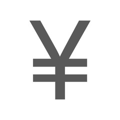 Yen symbol icon vector simple