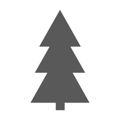 Obraz premium Christmas tree icon vector simple