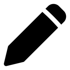 pencil icon on white background