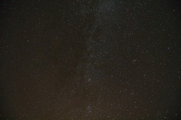 Fototapeta na wymiar Night sky and stars with long exposure