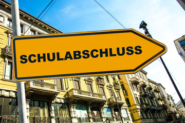 Schild 285 - Schulabschluss